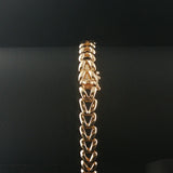14k Yellow Gold and 0.50cttw Diamond Ladies Fancy V Link Bracelet 7"