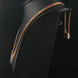14k Yellow Gold and 0.50cttw Diamond Vintage Beaded Bar Link V Necklace 16"