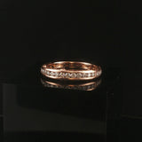 14k Rose Gold and 0.75cttw Diamond Vintage Men's Band Ring Size 11.75
