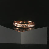 14k Rose Gold and 0.75cttw Diamond Vintage Men's Band Ring Size 11.75