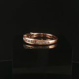 14k Rose Gold and 0.75cttw Diamond Vintage Men's Band Ring Size 11.75