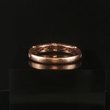 14k Rose Gold and 0.75cttw Diamond Vintage Men's Band Ring Size 11.75