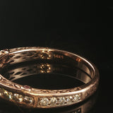 14k Rose Gold and 0.75cttw Diamond Vintage Men's Band Ring Size 11.75