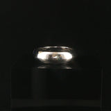 Hidalgo 18k White Gold Diamond and Blue Enamel Star Band Ring Size 6