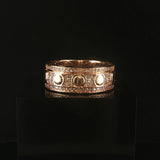 14k Yellow Gold and 0.75cttw Diamond Men's Heavy Band Ring Size 11