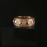 14k Yellow Gold and 0.75cttw Diamond Men's Heavy Band Ring Size 11