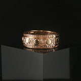 14k Yellow Gold and 0.75cttw Diamond Men's Heavy Band Ring Size 11