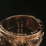 14k Yellow Gold and 0.75cttw Diamond Men's Heavy Band Ring Size 11