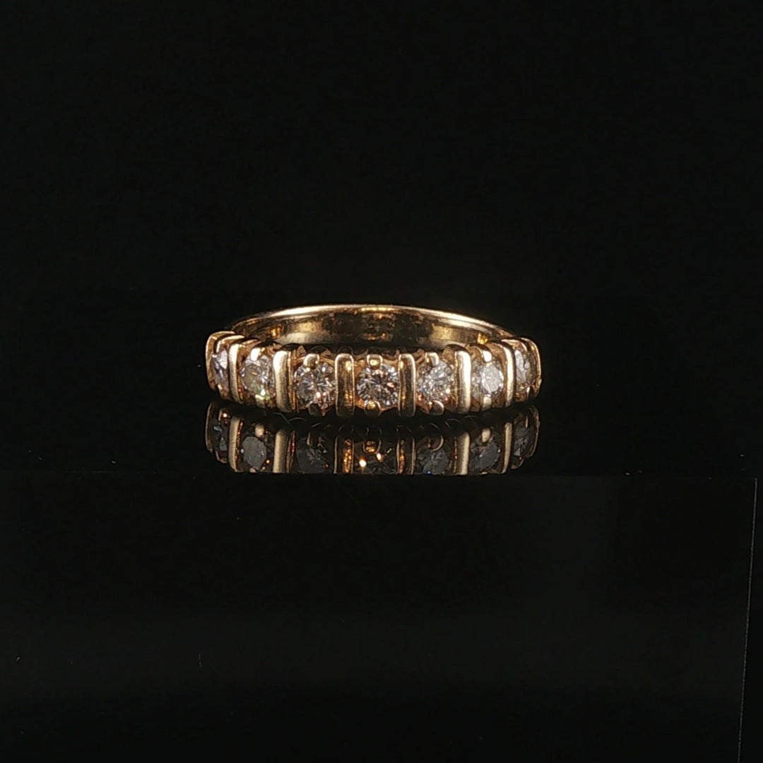 14k Yellow Gold and 0.70cttw Diamond Vintage Band Ring Size 5.25
