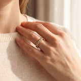 14k Yellow Gold and 0.70cttw Diamond Vintage Band Ring Size 5.25