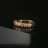 14k Yellow Gold and 0.70cttw Diamond Vintage Band Ring Size 5.25