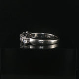 14k White Gold and 1.50cttw Five Diamond Vintage Ring Size 8