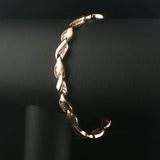 14k Yellow Gold and 1cttw Baguette Diamond Fancy Link Bracelet 7"