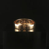 14k Yellow Gold and 0.40cttw Three Diamond Men's Band Ring Size 11