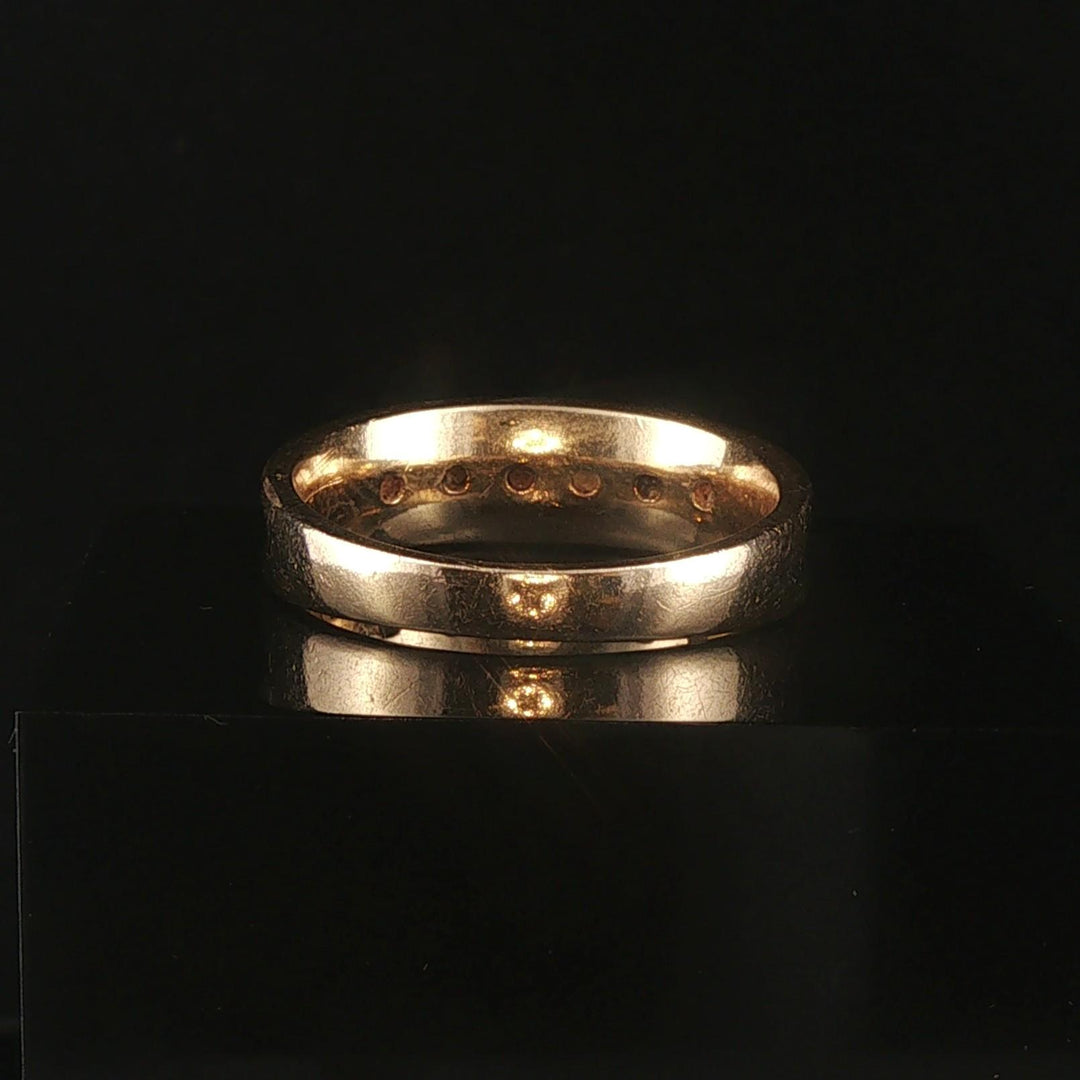 14k Yellow Gold and 1cttw Diamond Men's Band Ring Size 9.25