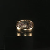 14k Yellow Gold Ruby and 0.40cttw Diamond Vintage Band Ring Size 4.25