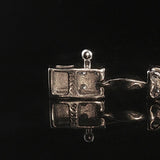 14k White Gold and 2.30cttw Diamond Cluster Floral Link Bracelet 7.5"