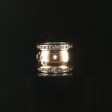 14k Yellow and White Gold 2cttw Diamond Wide Vintage Band Ring Size 7
