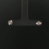 14k White Gold and 0.50cttw Diamond Cluster Square Stud Earrings