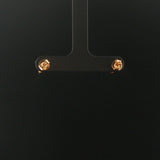 14k Yellow Gold and 0.50cttw Diamond Cluster Square Stud Earrings