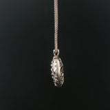 18k White Gold and 0.50cttw Diamond Large Heavy 31g Heart Pendant Necklace 24"