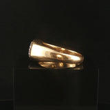 18k Yellow Gold and 0.35cttw Diamond Men's Vintage Solid Cluster Ring Size 12
