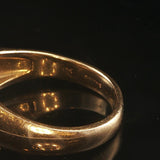 18k Yellow Gold and 0.35cttw Diamond Men's Vintage Solid Cluster Ring Size 12