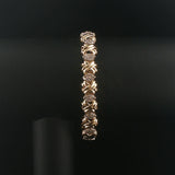 14k Yellow Gold and 1cttw Diamond Fancy X Link Bracelet 7.25"