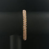 14k Yellow Gold and 2cttw Diamond 18g Solid Fancy Link Bracelet 7"