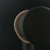 14k Yellow Gold and 2cttw Diamond 18g Solid Fancy Link Bracelet 7"