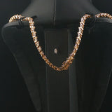 14k Yellow Gold 2.50cttw Diamond Graduated S Link Vintage Tennis Necklace 16"