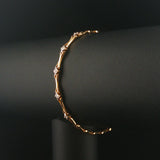 14k Yellow Gold 0.25cttw Diamond Fancy Link Bracelet 7"