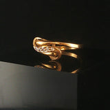 18k Yellow Gold and 0.10cttw Diamond Vintage Fancy Ring Size 6