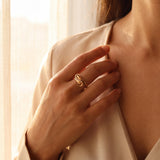 18k Yellow Gold and 0.10cttw Diamond Vintage Fancy Ring Size 6