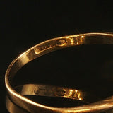18k Yellow Gold and 0.10cttw Diamond Vintage Fancy Ring Size 6