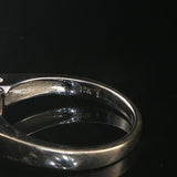 18k White Gold Oval Cut Tanzanite and Diamond Ring Size 6.75