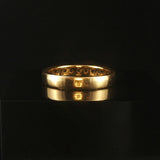 18k Yellow Gold and 0.60cttw Diamond Half Eternity Band Ring Size 6