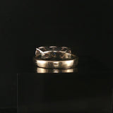 14k White Gold and 1cttw Three Diamond Vintage Ring Size 8