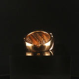 14k Yellow Gold and 0.30cttw Diamond Ladies Solid Vintage Band Ring Size 7