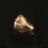 21.6k Yellow Gold Indian Head Coin and 14k Gold and Diamond Ring Size 8.25