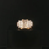 14k Yellow and White Gold 1.50cttw Princess Cut Diamond Vintage Ring Size 6.75