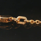 14k Yellow Gold and 0.30cttw Bezel Set Diamond Station Pendant Necklace 18"