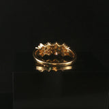 14k Yellow Gold and 0.65cttw Diamond Vintage Ladies Cluster Ring Size 7.75