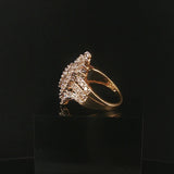 10k Yellow Gold and 2.50cttw Diamond Vintage Ladies Cluster Ring Size 8