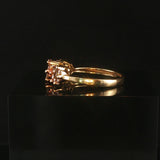 10k Yellow Gold and 1cttw Champagne Diamond Ladies Cluster Ring Size 7