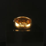 18k Yellow Gold Cabochon Sapphire Pearl and 1.25cttw Diamond Heavy Ring Size 7