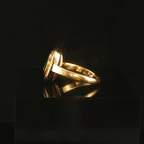 18k Yellow Gold Green Tourmaline and Diamond Halo Ring Size 4.5
