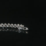 14k White Gold 10cttw Diamond Graduated S Link Riviera Tennis Necklace 18"