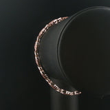 14k White and Rose Gold 2.80cttw Diamond Fancy Link Bracelet 7.25"