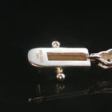 14k White and Rose Gold 2.80cttw Diamond Fancy Link Bracelet 7.25"